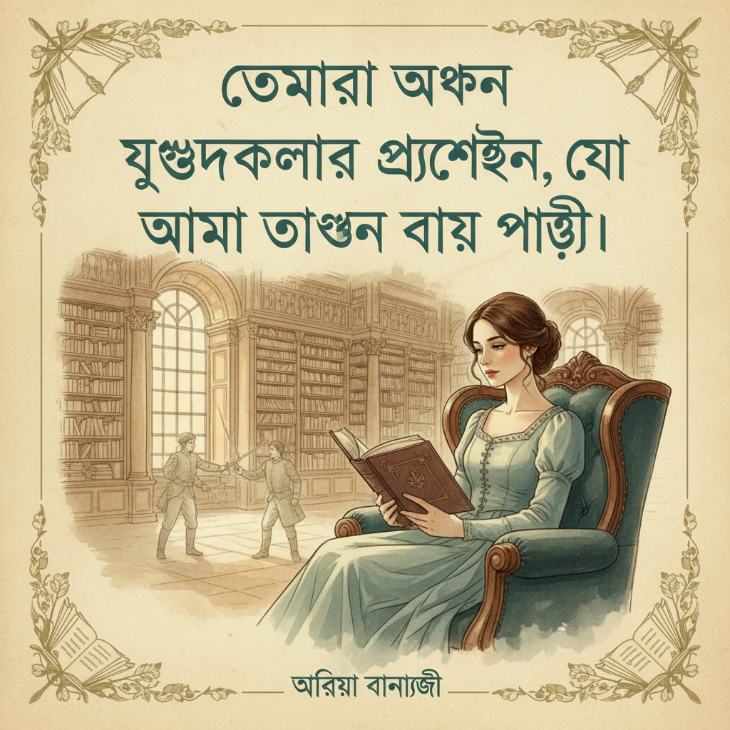 তোমরা যখন যুদ্ধকলার অনুশীলন করো, আমি তখন বই পড়ি।